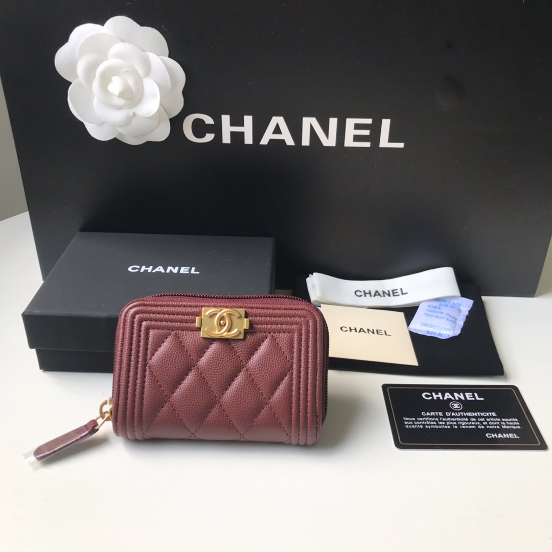 CHANEL BOY CHANEL ZIPPED COIN PURSE