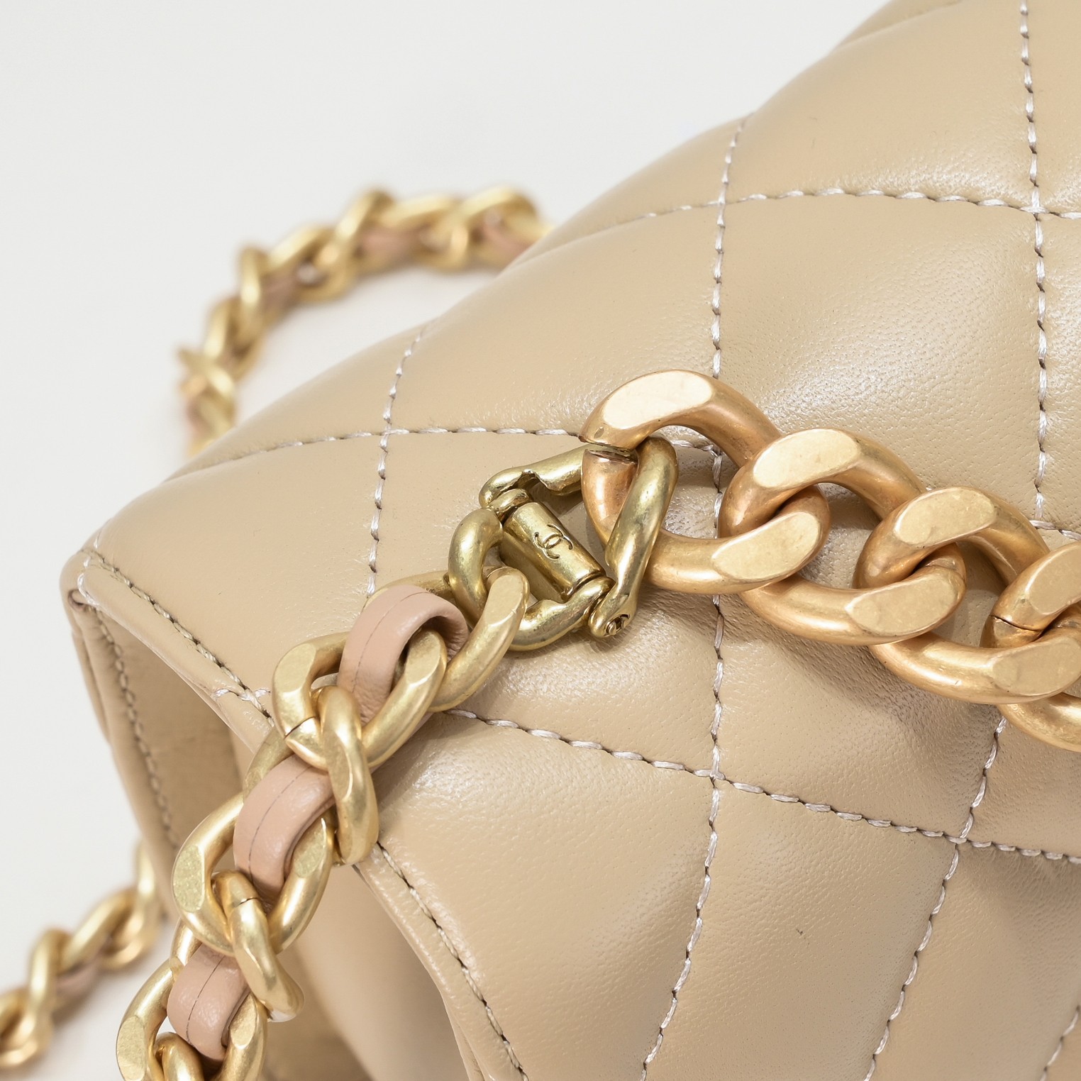 Chanel Soft Sheepskin Chain  Shoulder Bag Handbag