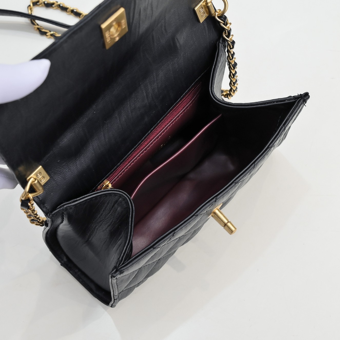 Chanel Handle Double C  Shoulder Bag Handbag