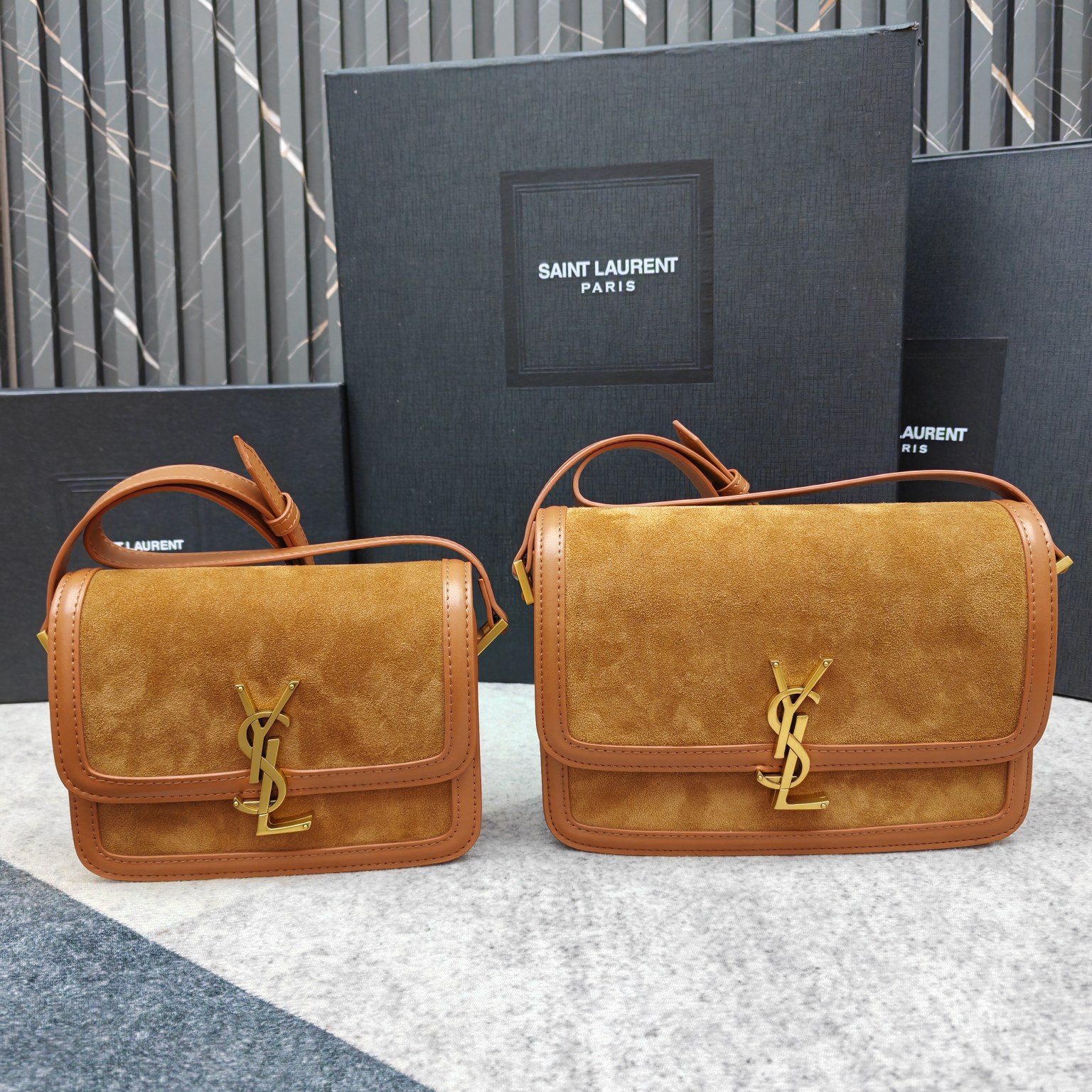 YSL Solferino Box Shoulder Bag 8856 LM071081 19-23cm