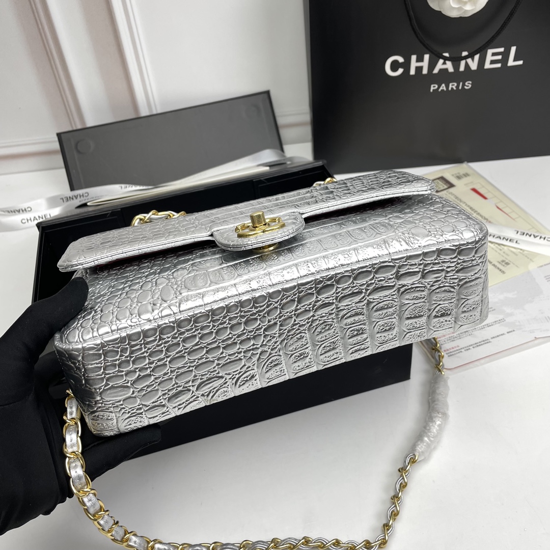 chanel 1112 Crocodile pattern LM081 25cm