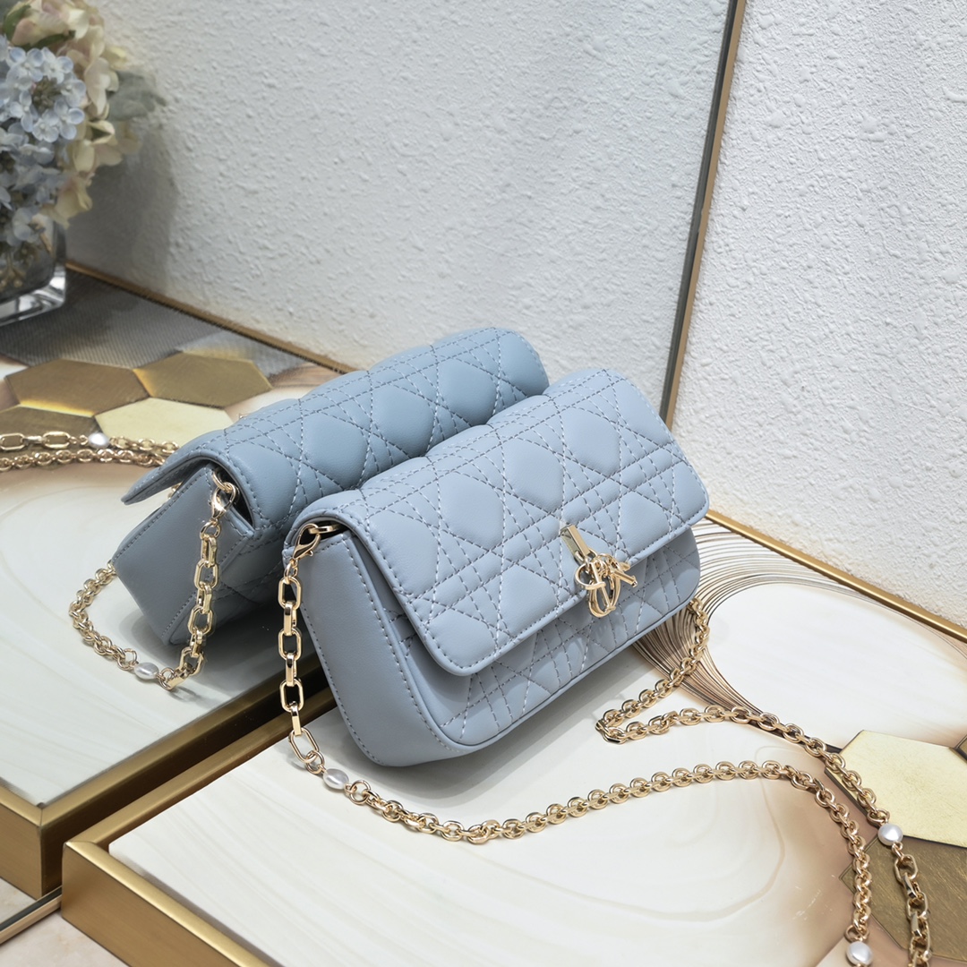 Dior Lady Dior Phone Pouch 2027 XB071 18.5cm