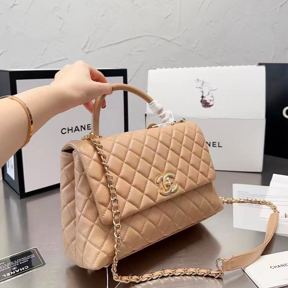 Chanel Coco Handle Bag Medium Shoulder Bag (Replica)