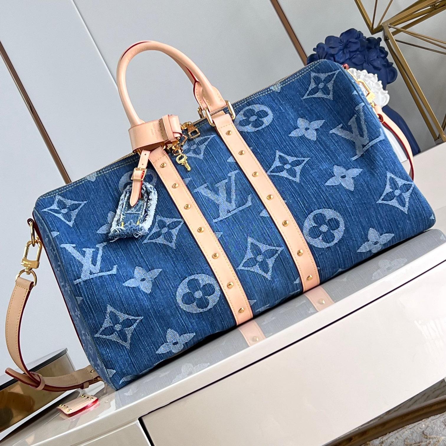 Louis Vuitton LV Keepall Bandoulière 45 M24315 Duffle Bag 10A(Replica)