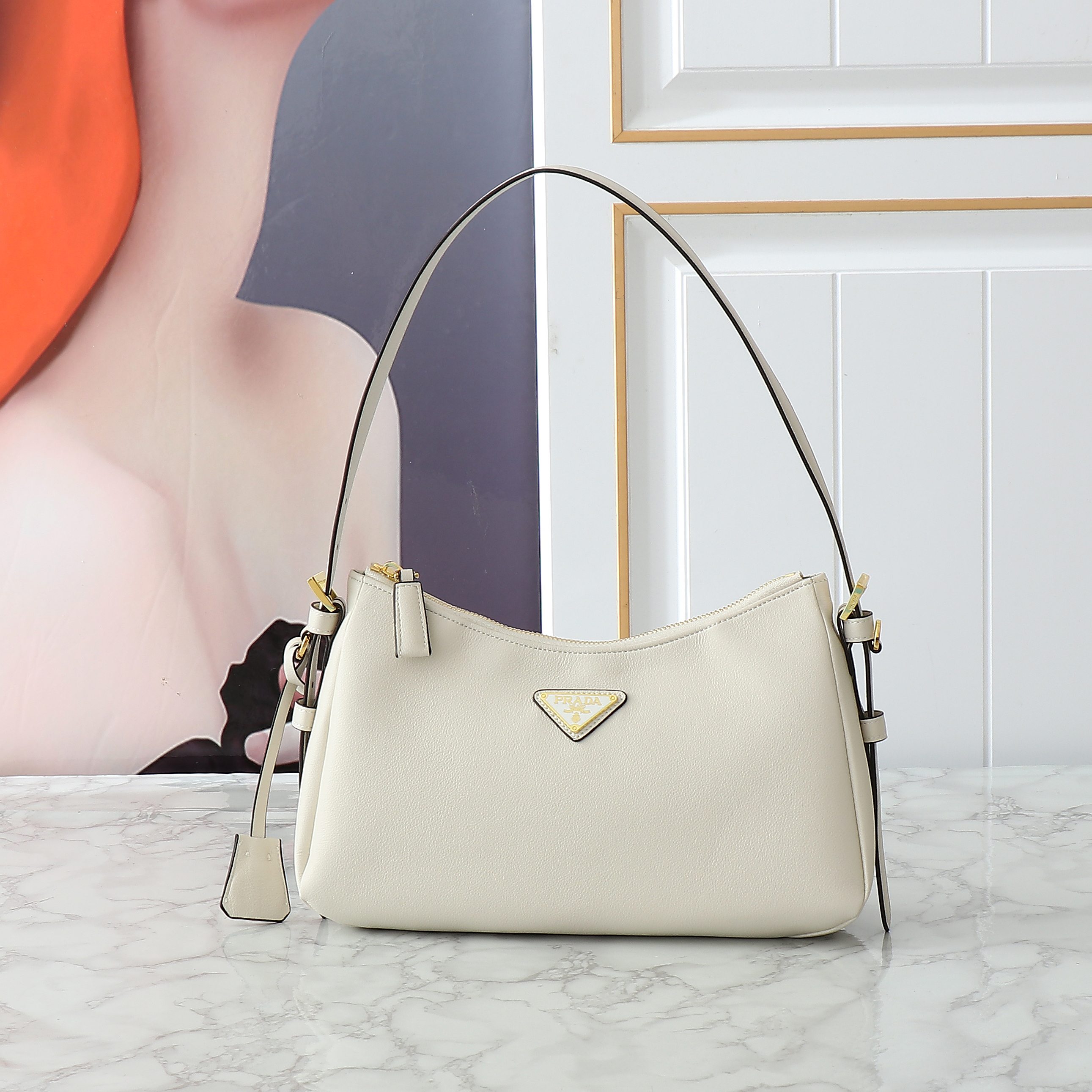 Prada Aimee Hobo Bag 1BC229 LM081 31cm
