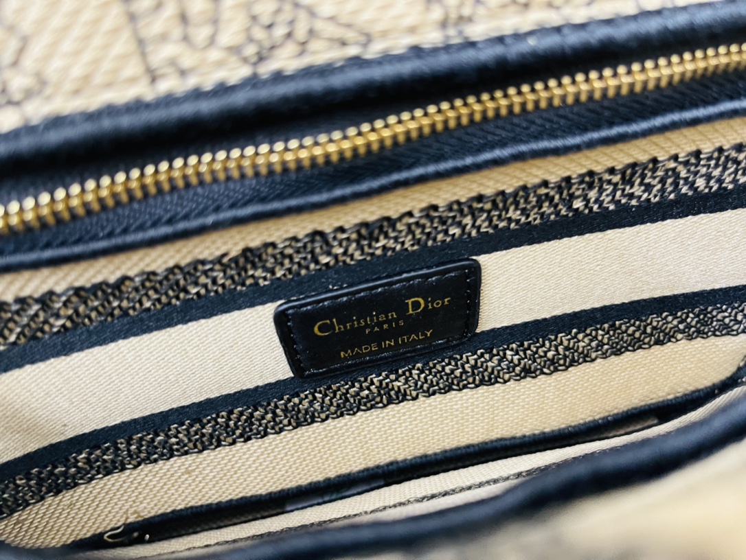 10A + top quality Dior Medium Lady D-Lite Bag 9920 DD003 24cm