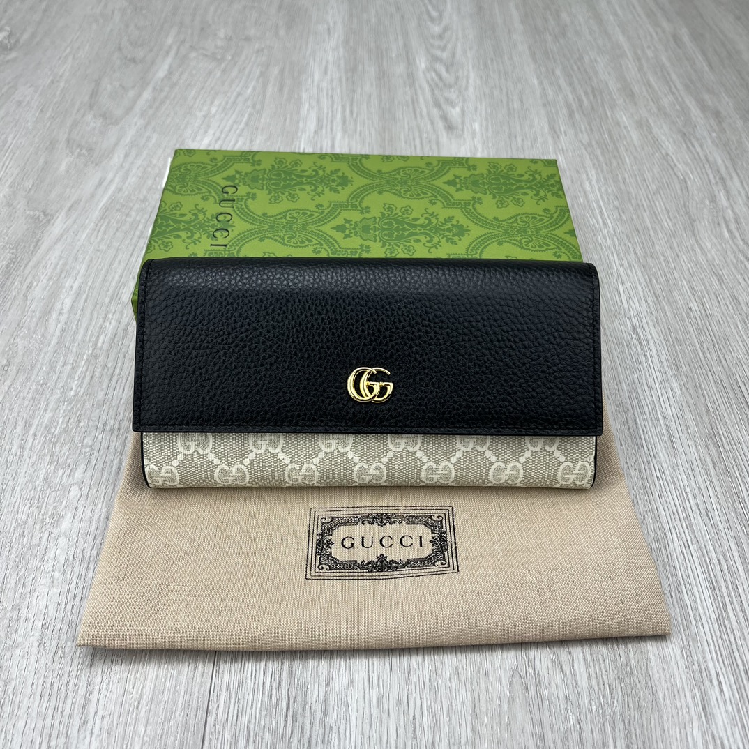 Gucci Marmont Continental Wallet 456116 LM57 19cm