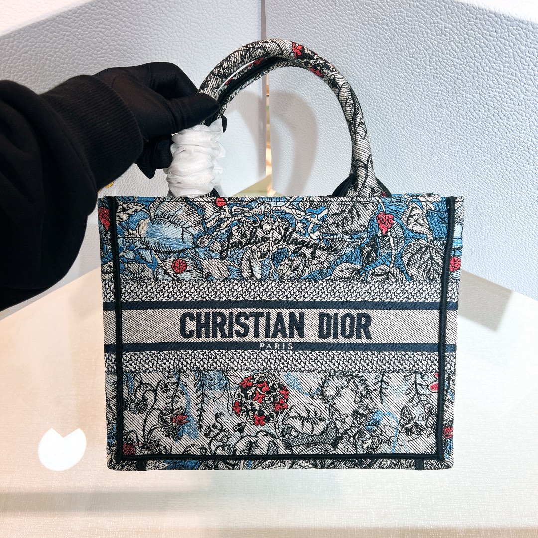10A + top quality Small Dior Book Tote 1265 DLAM012 26.5cm