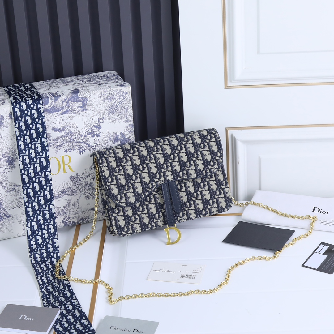 Dior Saddle Chain Bag 1010 LM031 22cm