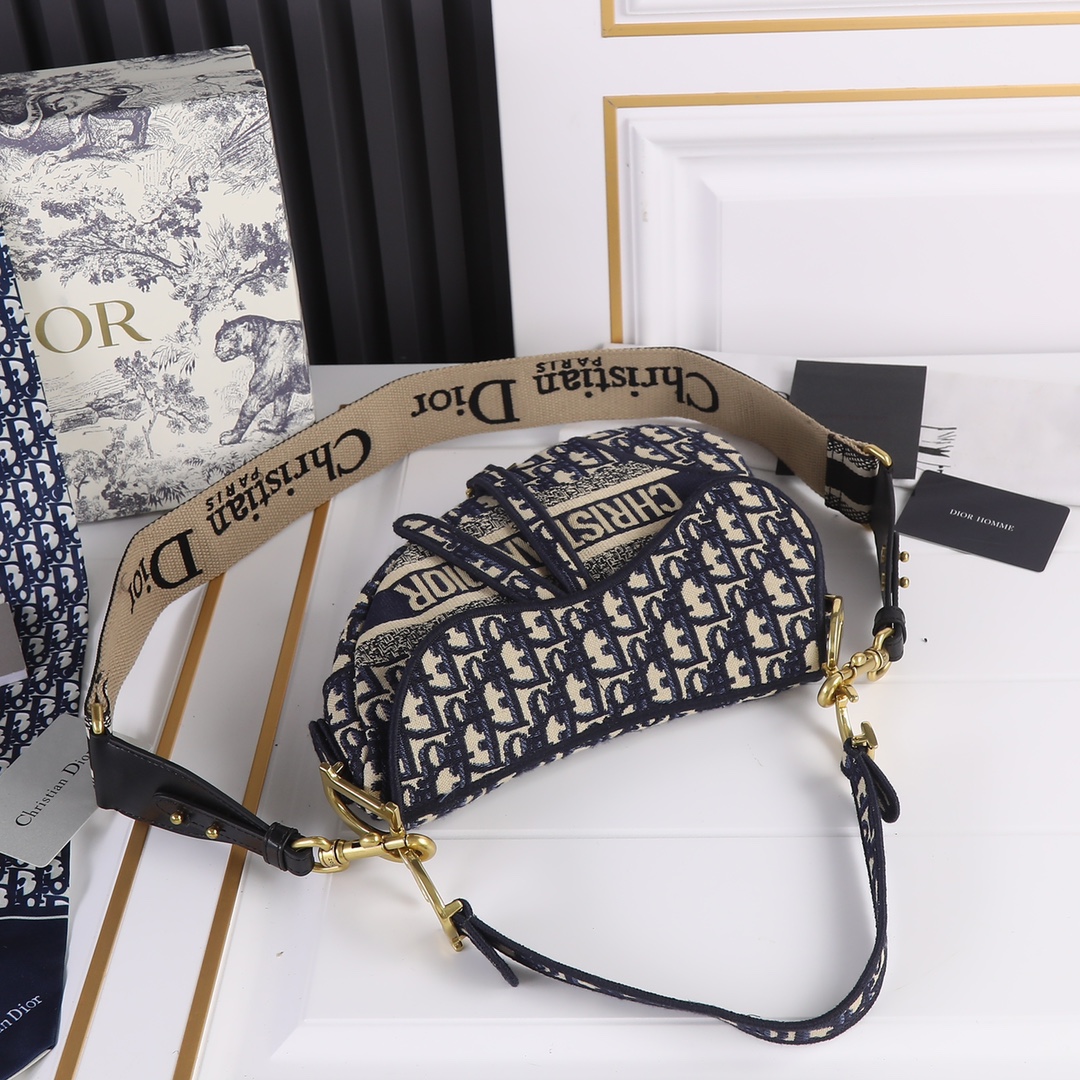 Saddle Bag Blue print CD-5501 XB032 25.5cm 02