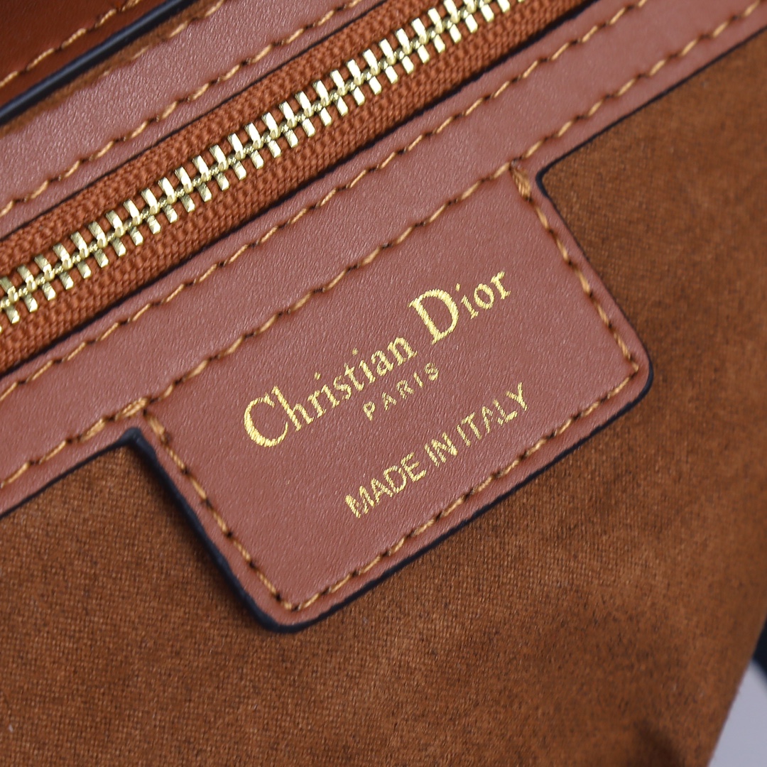 Saddle Bag Brown with weave strap 1033 XB012 25.5cm