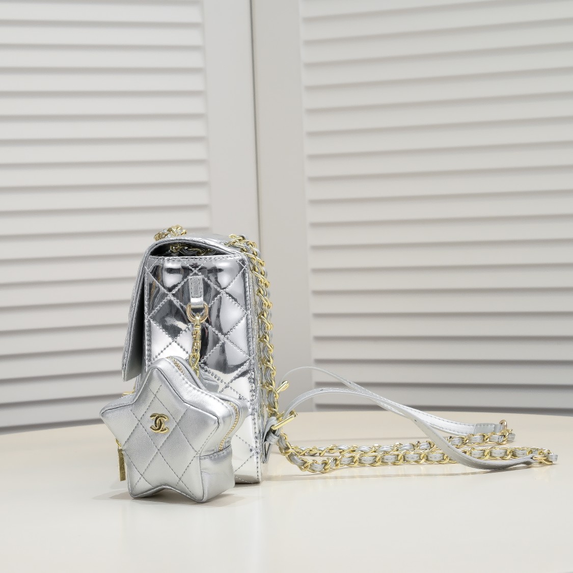 Chanel 24C Pentagram Backpack Shoulder Bag Handbag