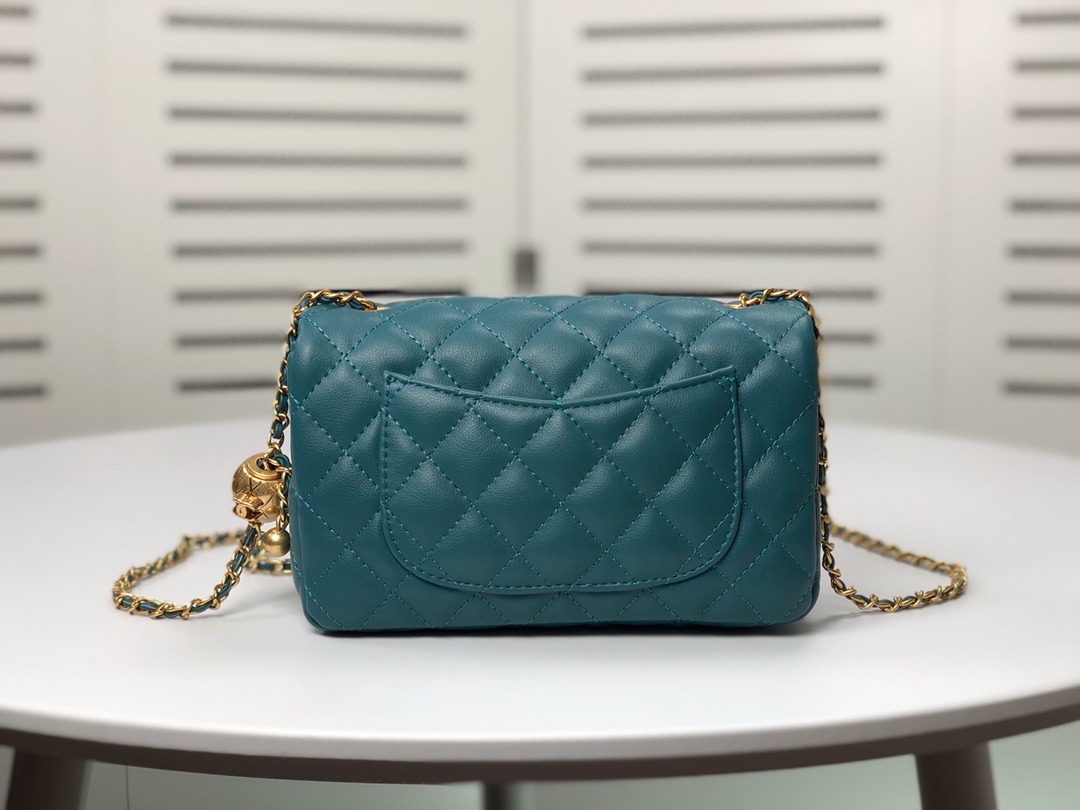 Chanel Cross Body Metal Ball Chain Shoulder Bag Handbag