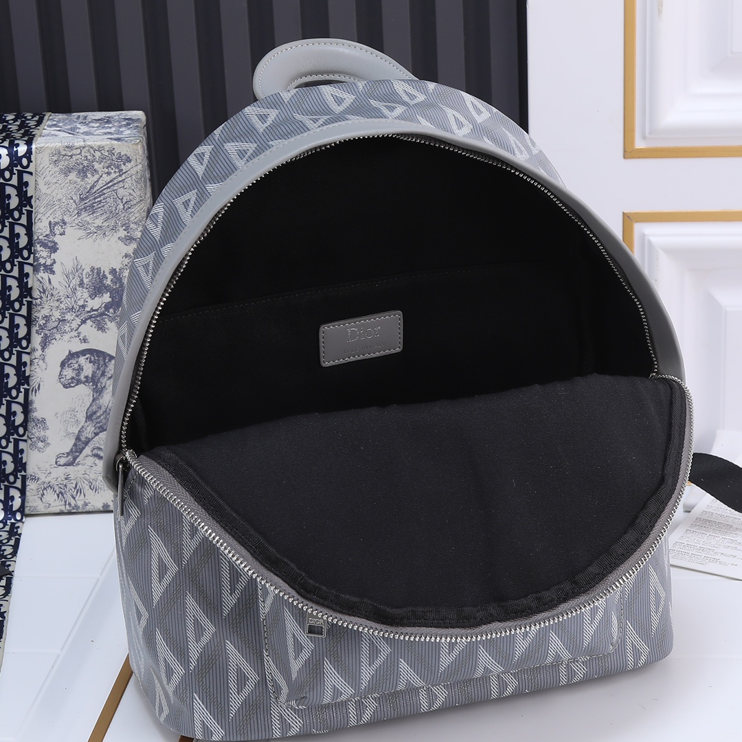 Small Rider Backpack Gray canvas 6601 LM022 28cm