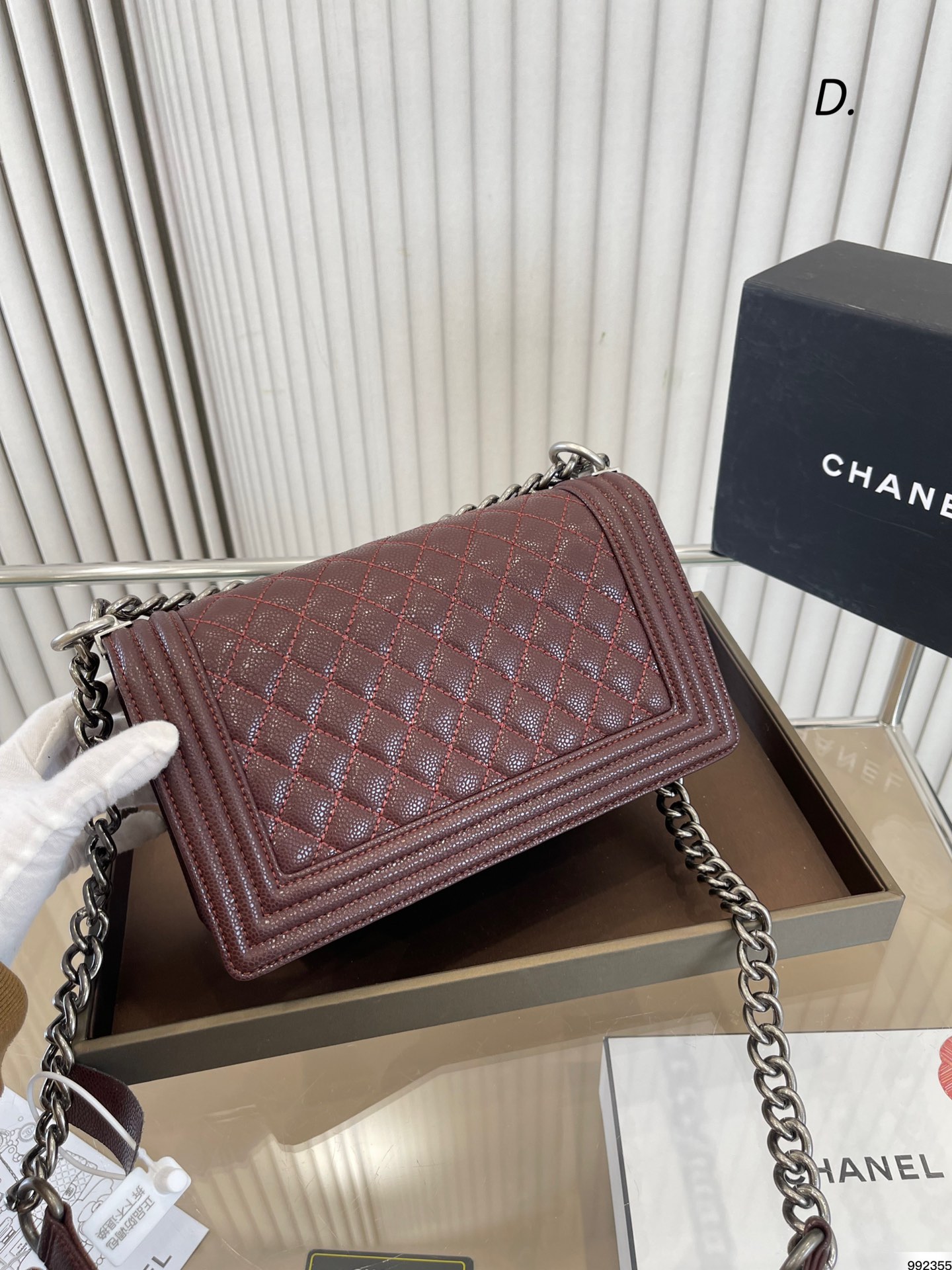 Chanel Leboy Bag caviar leather 007 DB071 25cm