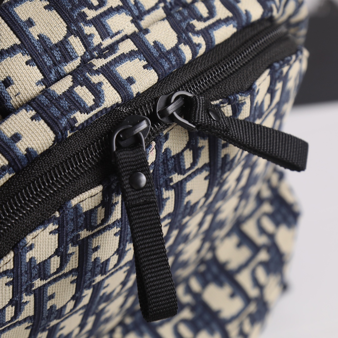 DiorTravel Backpack Blue print 6603 XB032 35cm