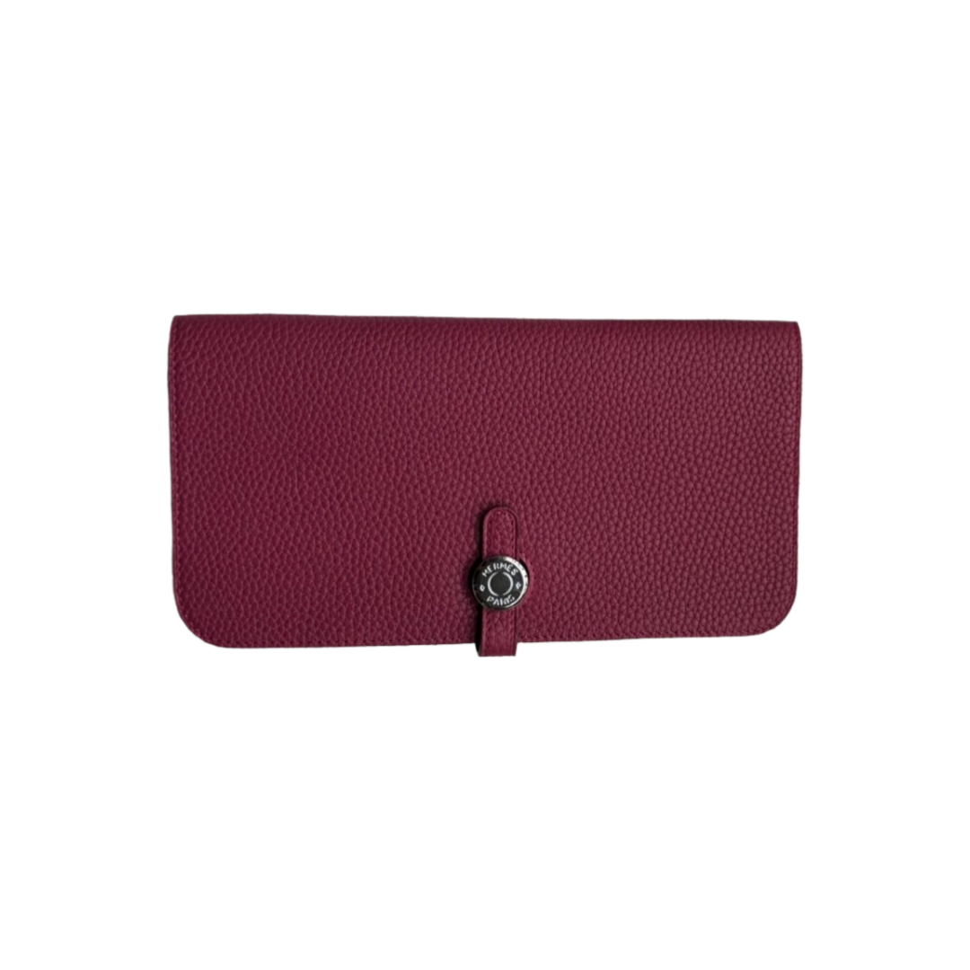 Hermes Dogon Compact Wallet Medium Peach