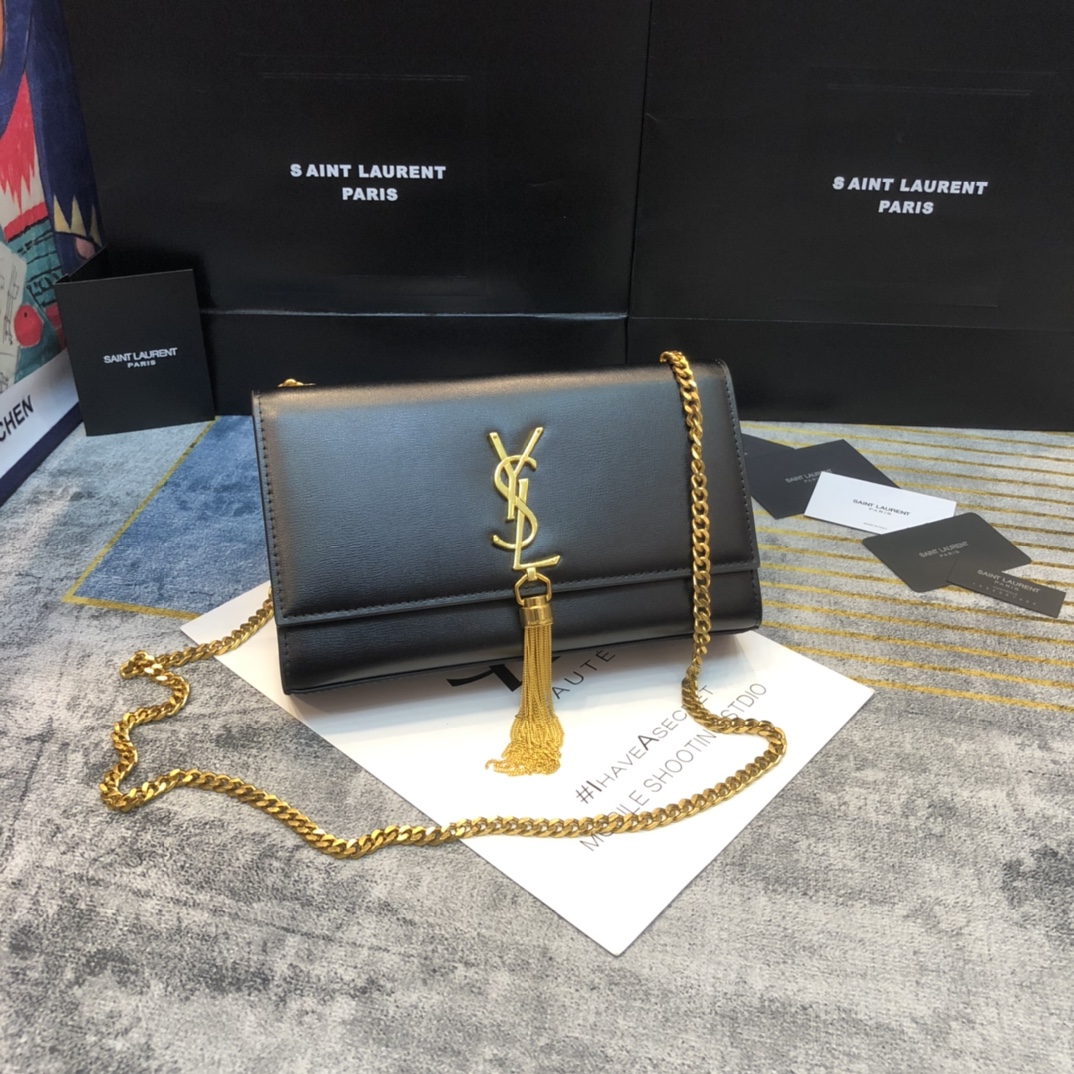 YSL KATE MEDIUM CHAIN BAG WITH TASSEL