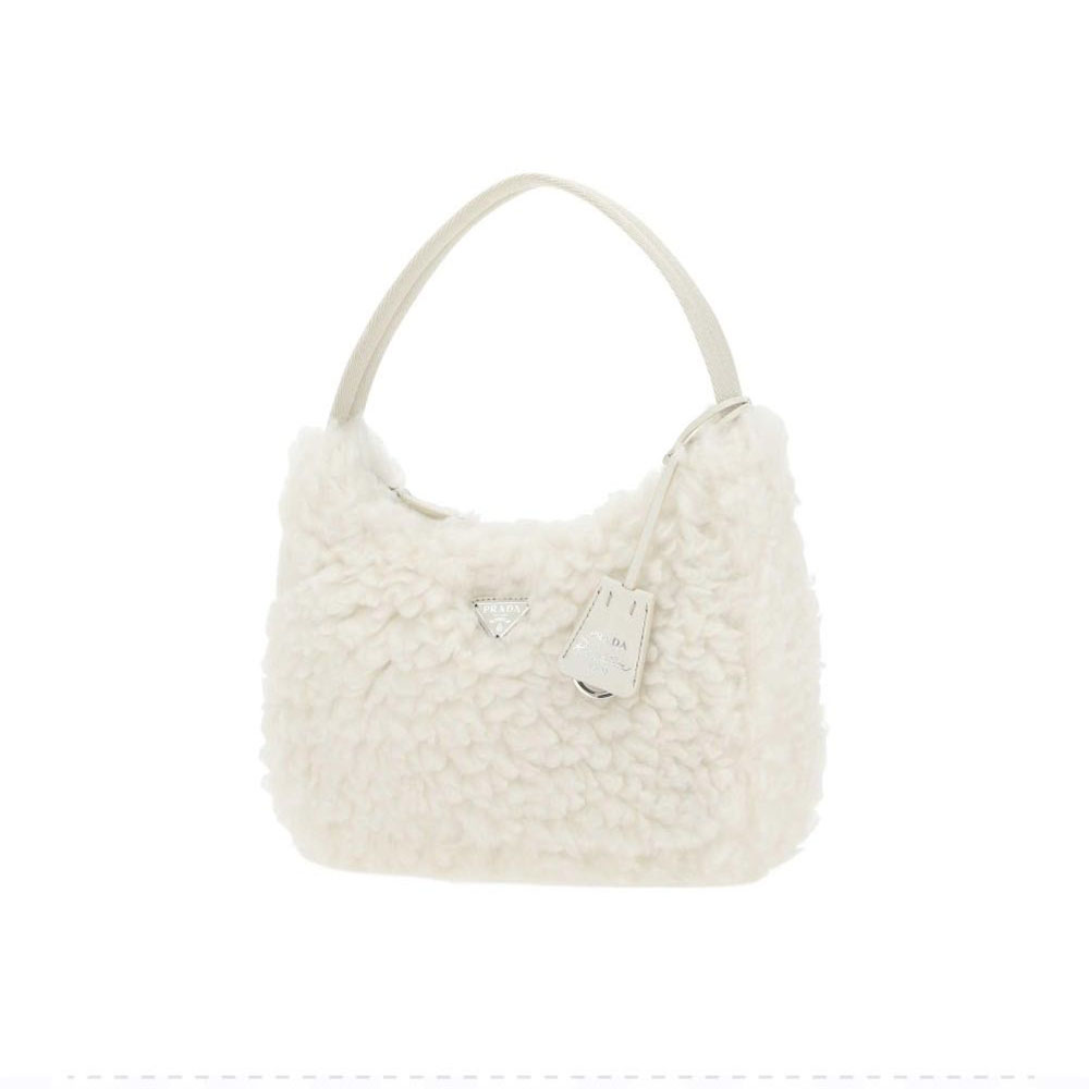Prada Wool & Cashmere Handbag Shoulder Bag (Replica)