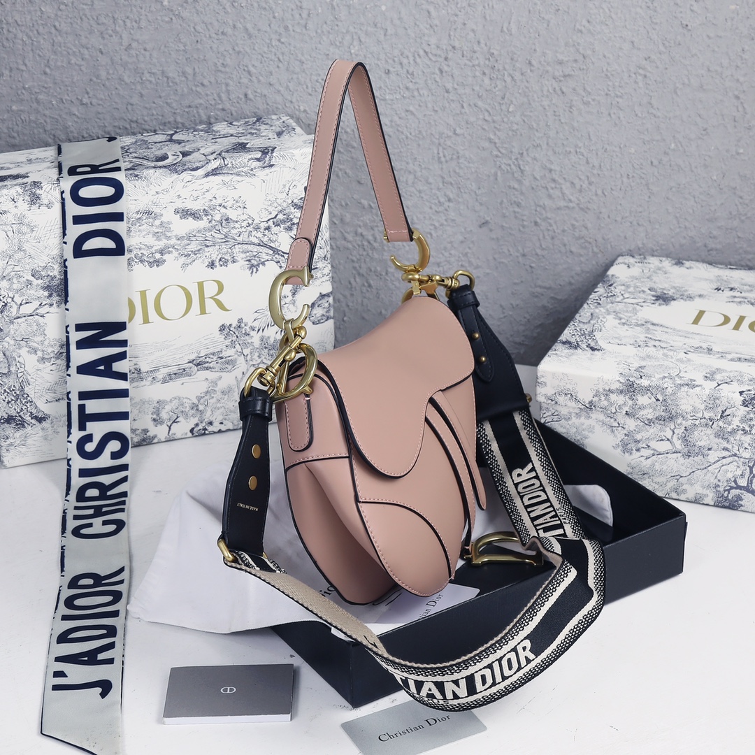 Saddle Bag Pink with weave strap 1033 XB012 25.5cm