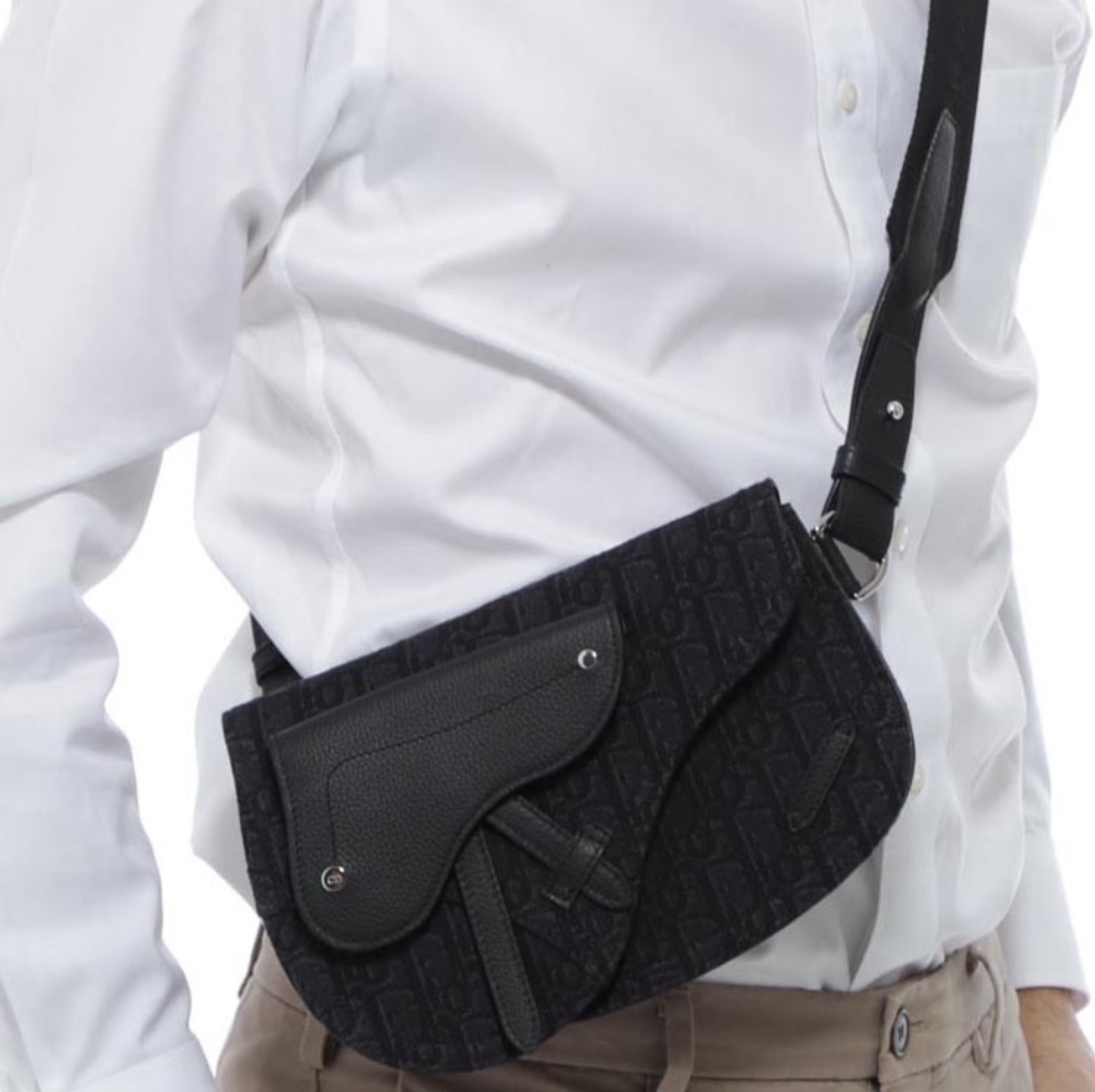 DIOR Saddle  Embroidery Crossbody Bag (Replica)