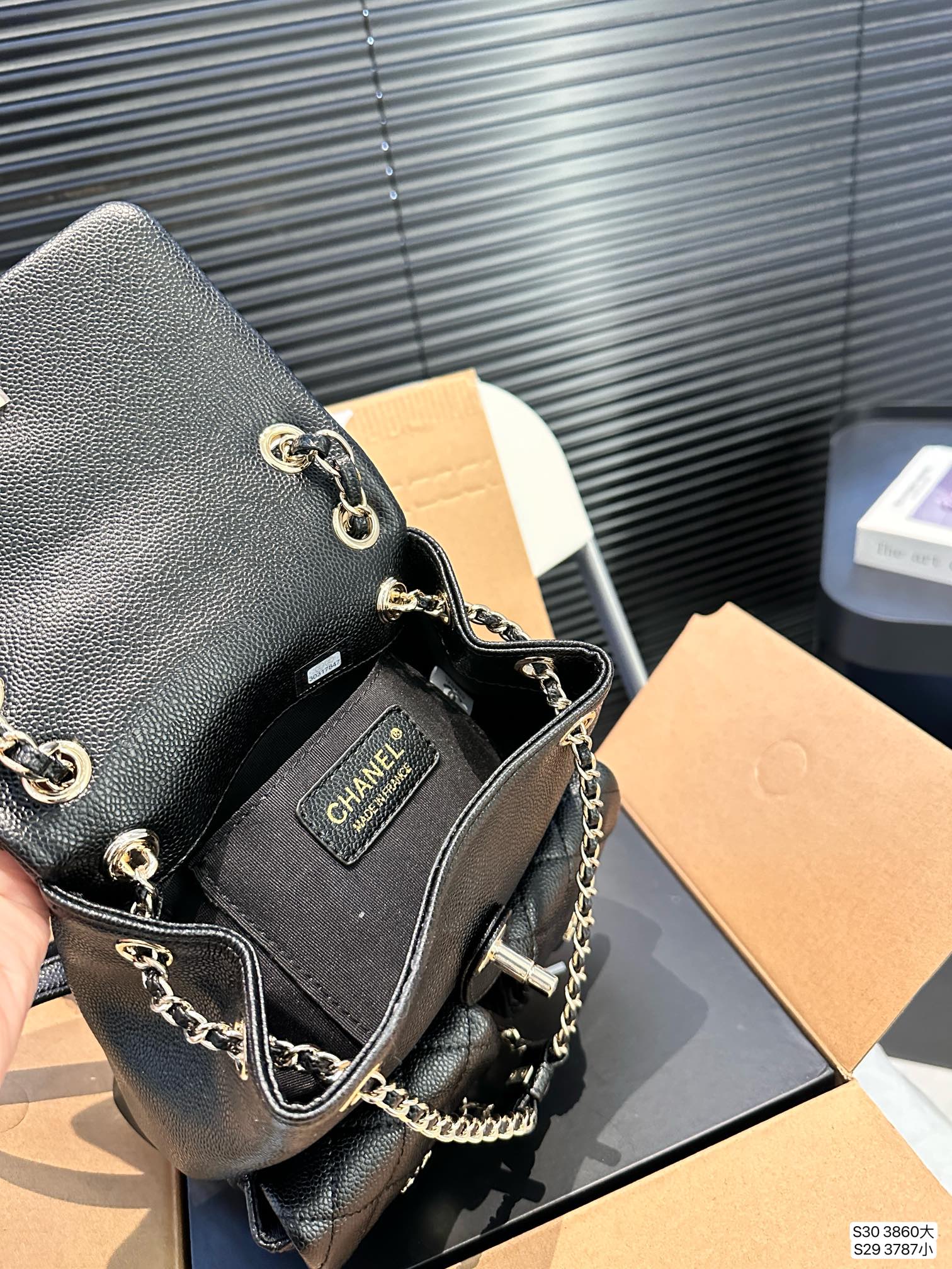 Chanel Backpack 3860 LLS012 17-20cm