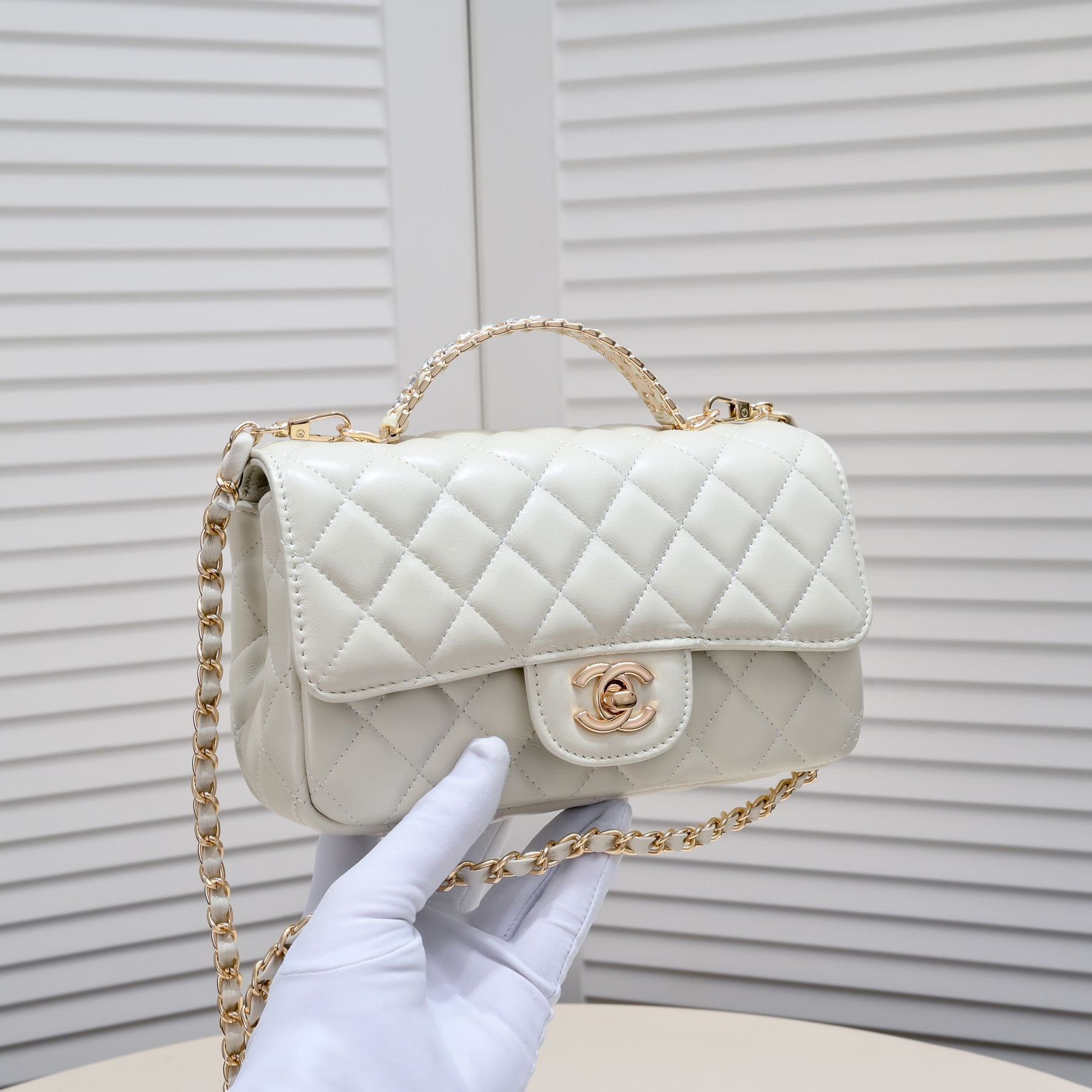 Chanel 23A Diamond Handle CF Mini Shoulder Bag Handbag