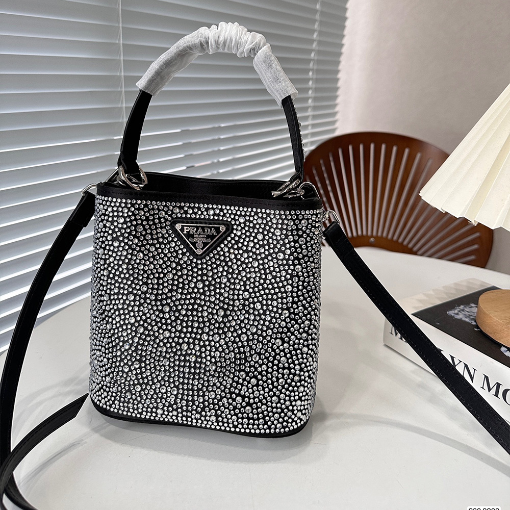 Prada Panier Crystal Tote Messenger Shoulder  Bag （Replica）