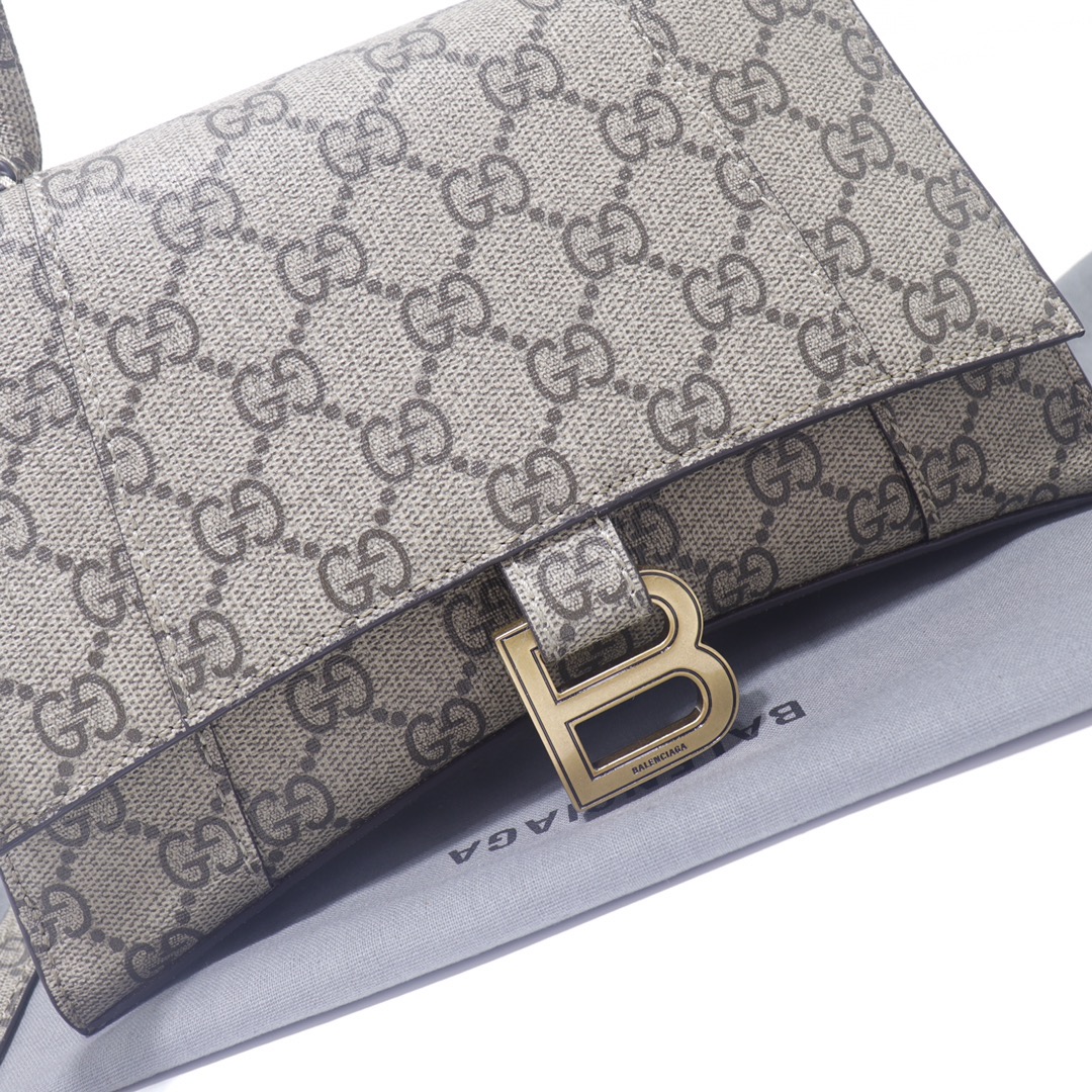 GUCCI ＆ Balenciaga joint name hourglass bag