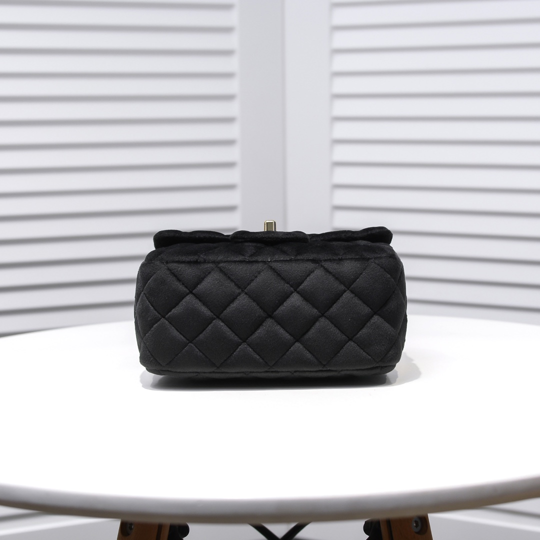 Chanel 1786 Velvet Rhinestones Shoulder Bag Handbag