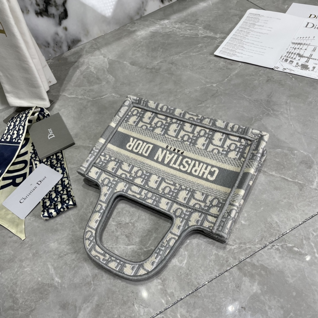 10A + top quality Mini Dior Book Tote 0175 XB041 23cm