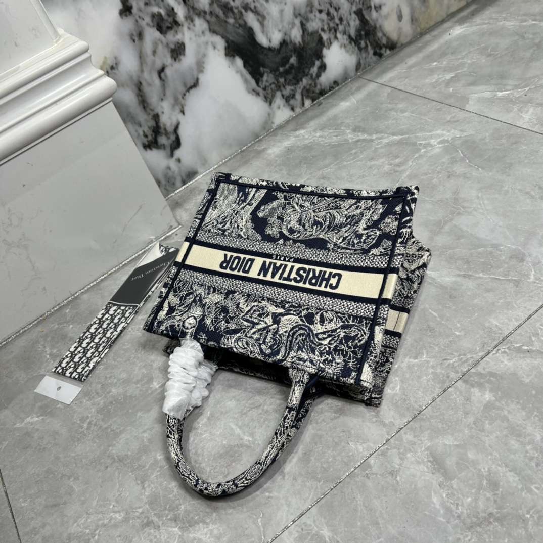 10A + top quality Small Dior Book Tote 0175 XB012 26cm