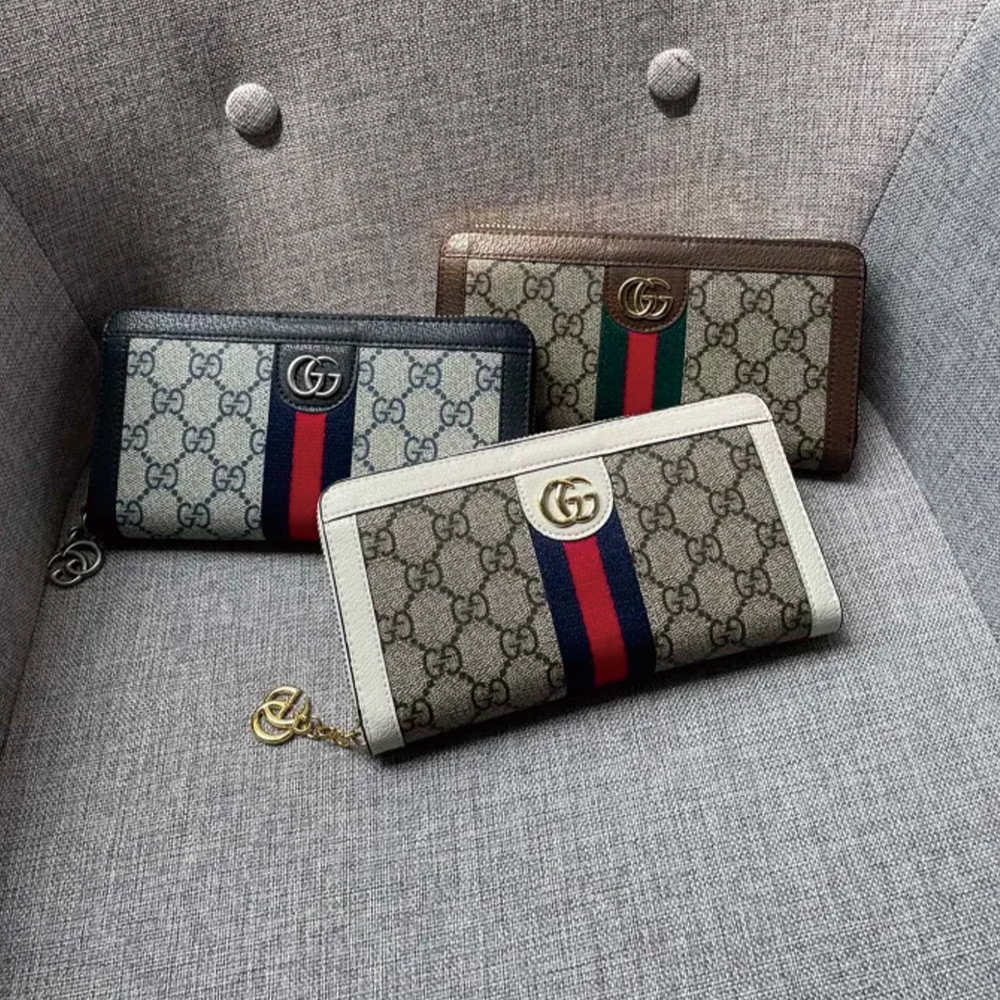 Ophidia GG Zip Around Wallet 523154 XL08 19cm