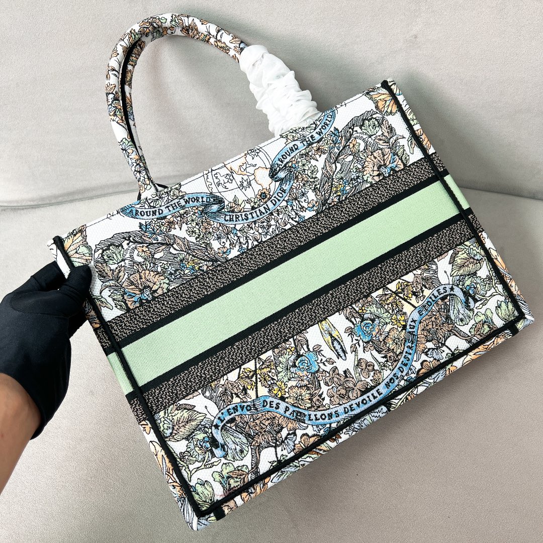 10A + top quality Medium Dior Book Tote 1296 DLAM022 36cm