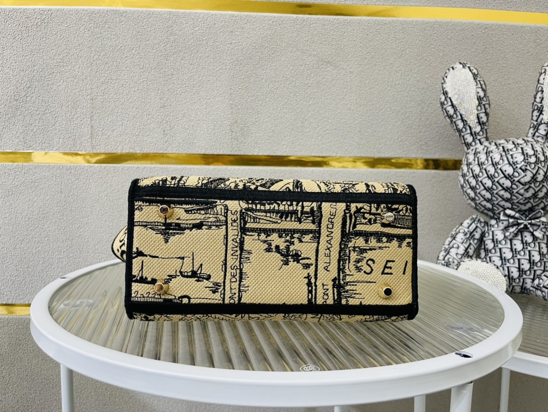 10A + top quality Dior Medium Lady D-Lite Bag 9920 DD003 24cm