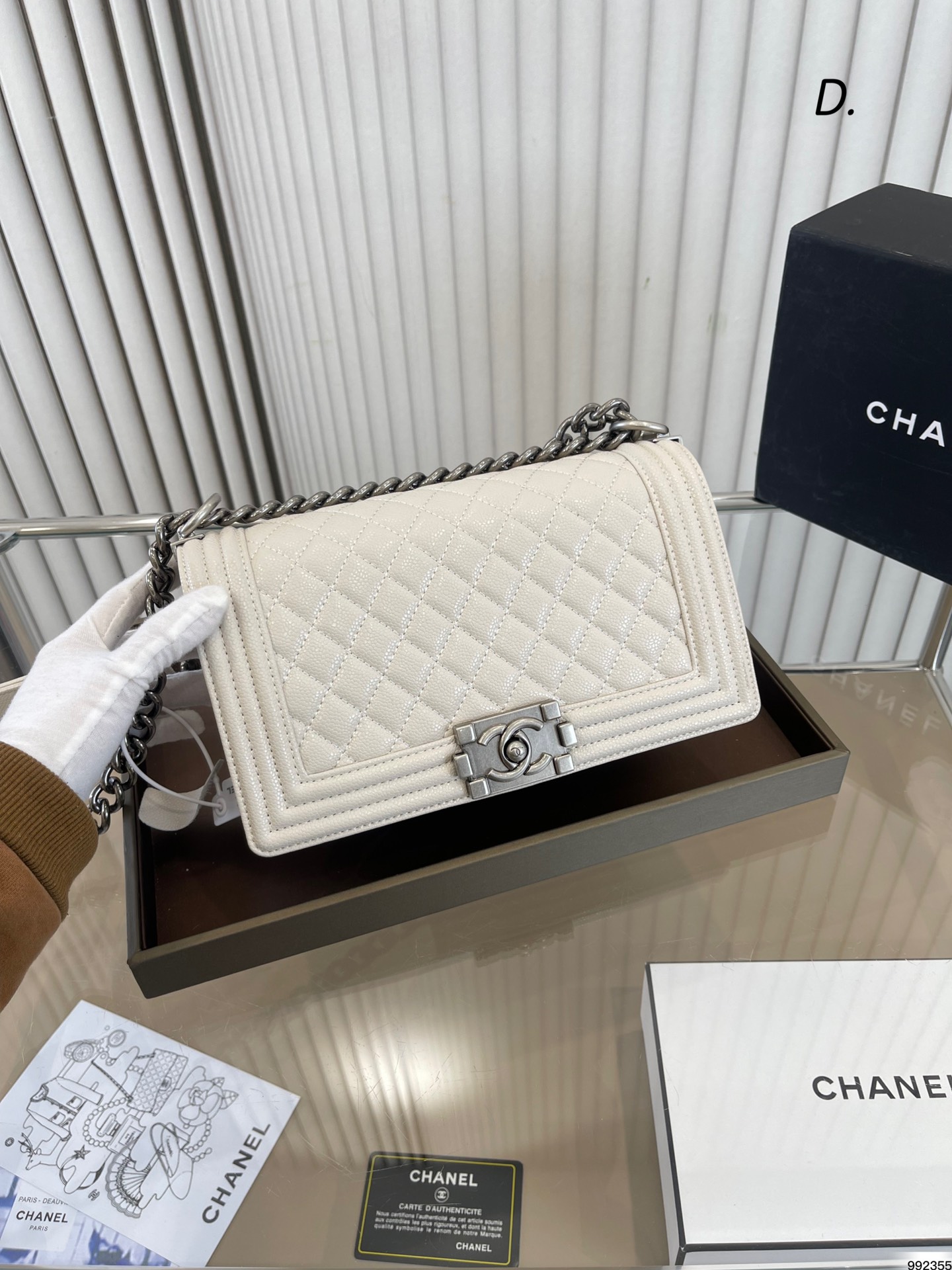 Chanel Leboy Bag caviar leather 007 DB071 25cm