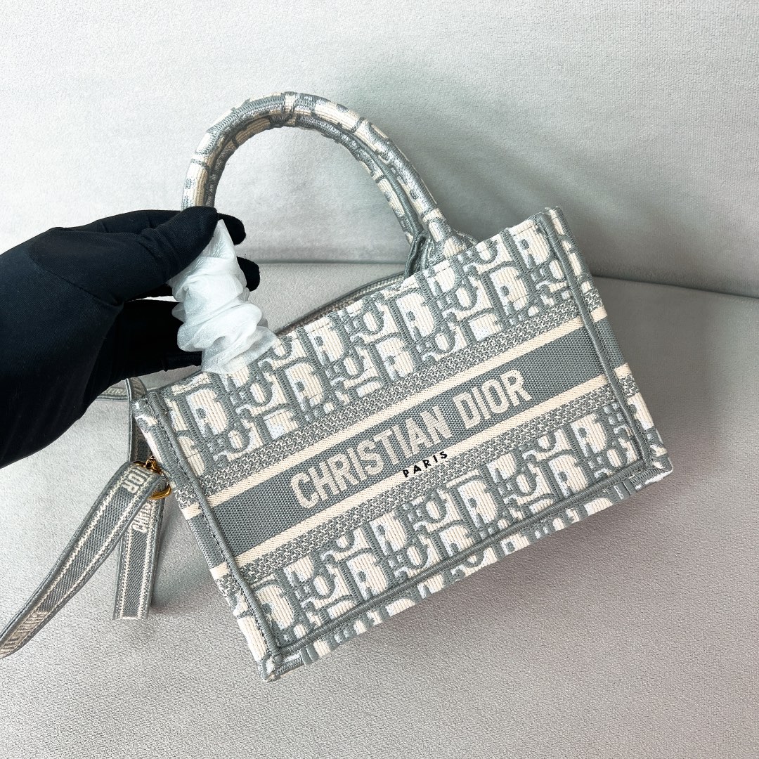 10A + top quality Mini Dior Book Tote with Strap 5573 DLAM041 21.5cm