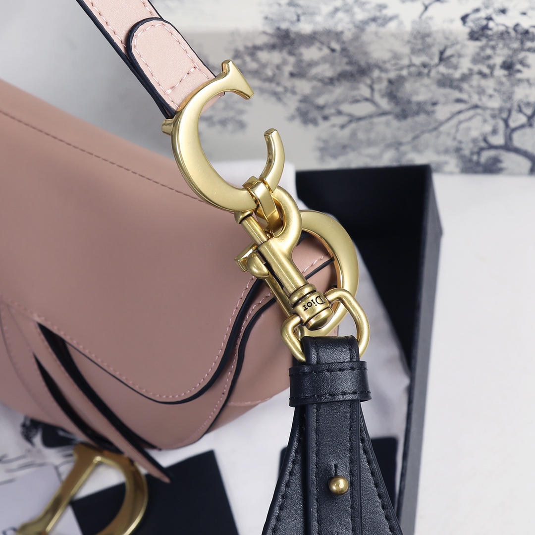 Saddle Bag Pink with weave strap 1033 XB012 25.5cm