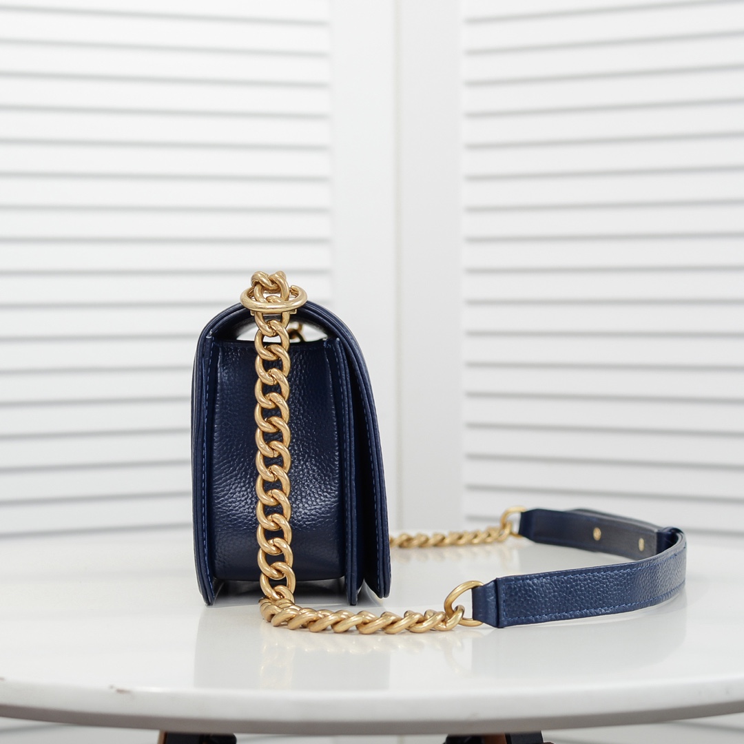 Chanel Leboy litchi or lychee pattern Shoulder Bag Handbag