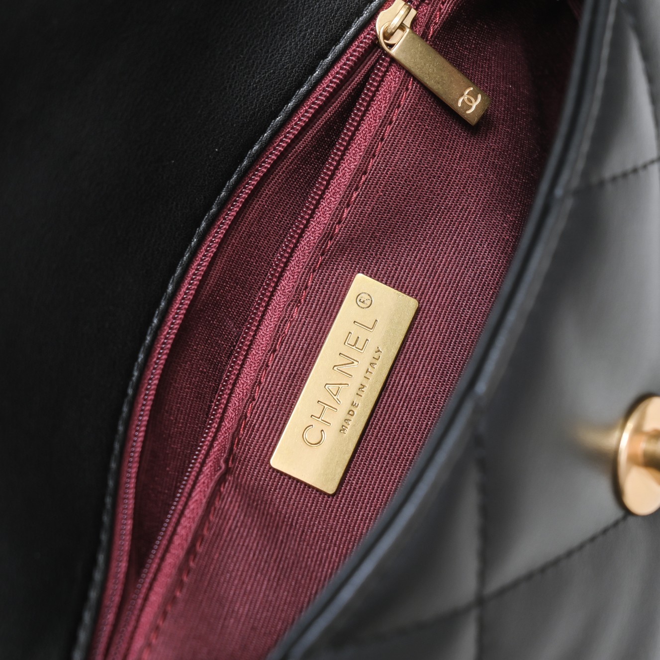 Chanel Chanel Lambskin Quilted Small 19 Flap Shoulder Bag Handbag