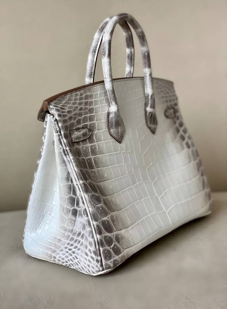 Hermes Birkin Himalayan 25-30 crocodile skin