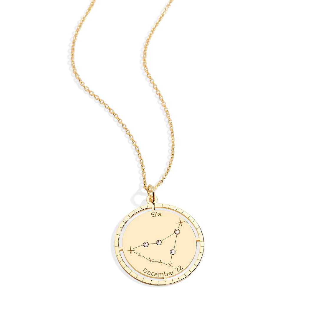 Personalized Constellation Pendant Necklace
