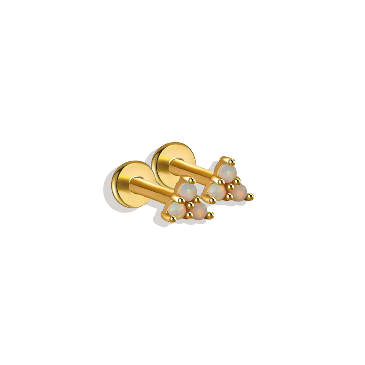 Opal Trio Sleeper Stud Earrings | 18g