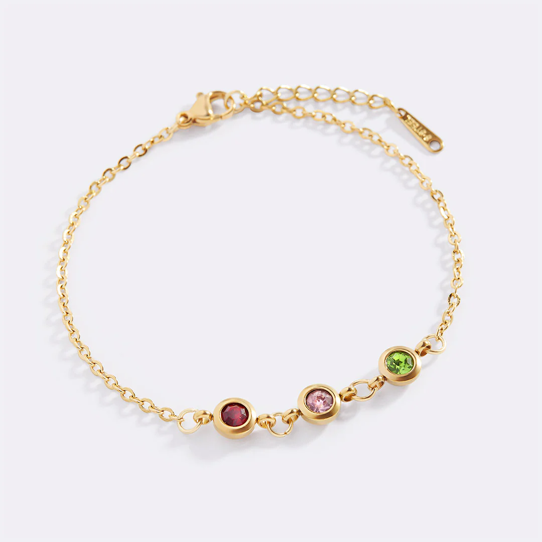 Personalized Birthstone Bracelet