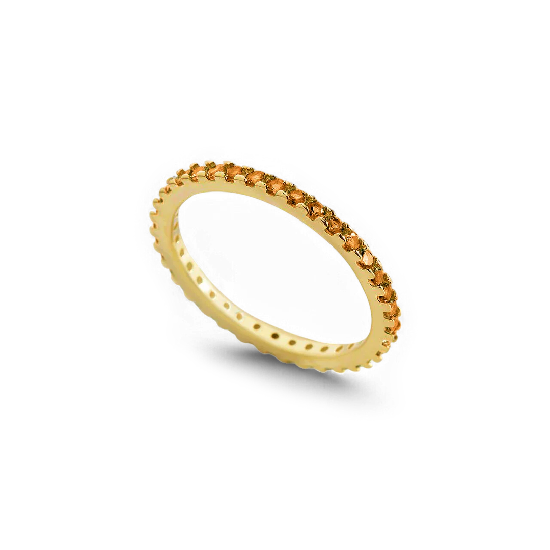 November Birthstone Eternity Stacking Ring