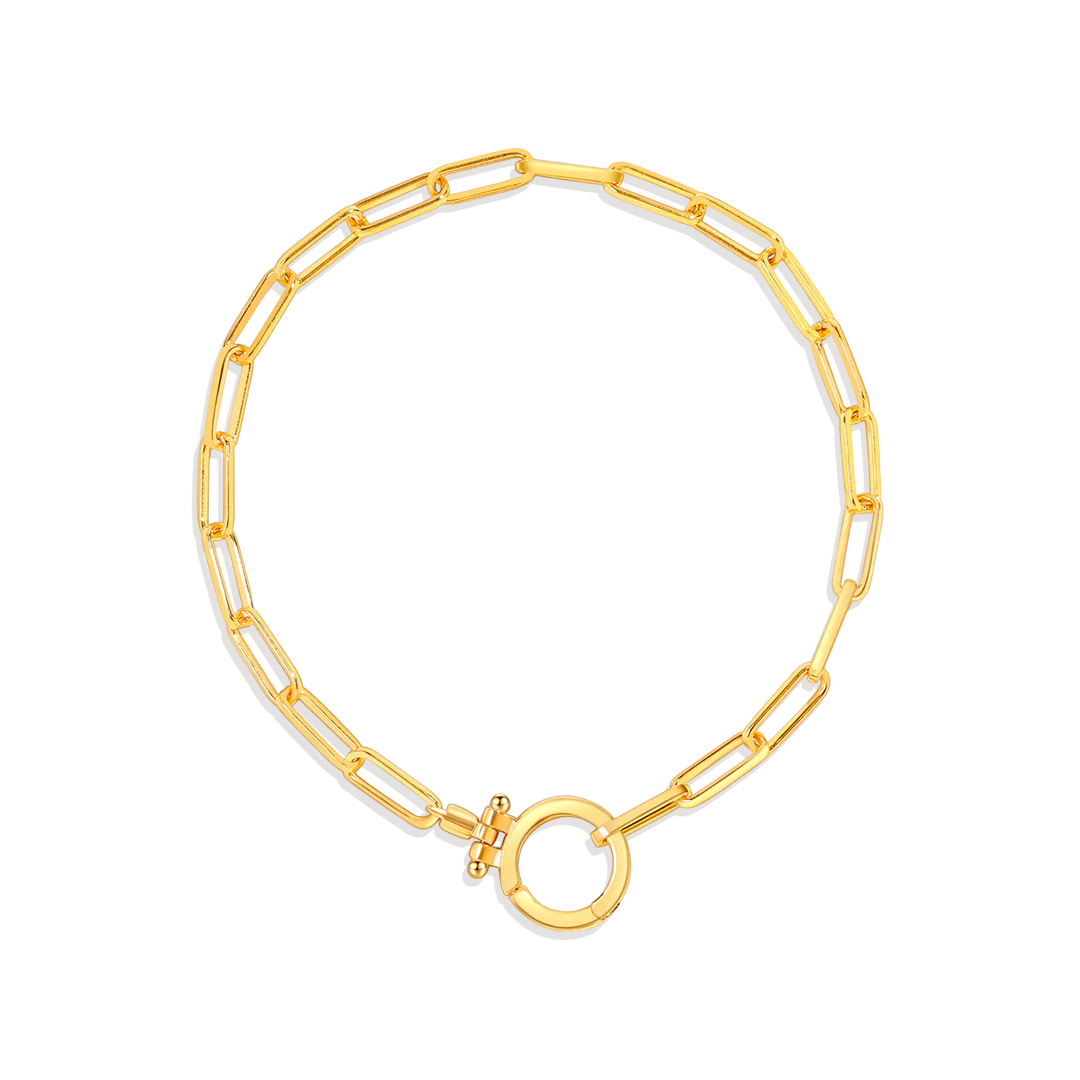 Mint Paperclip Bracelet