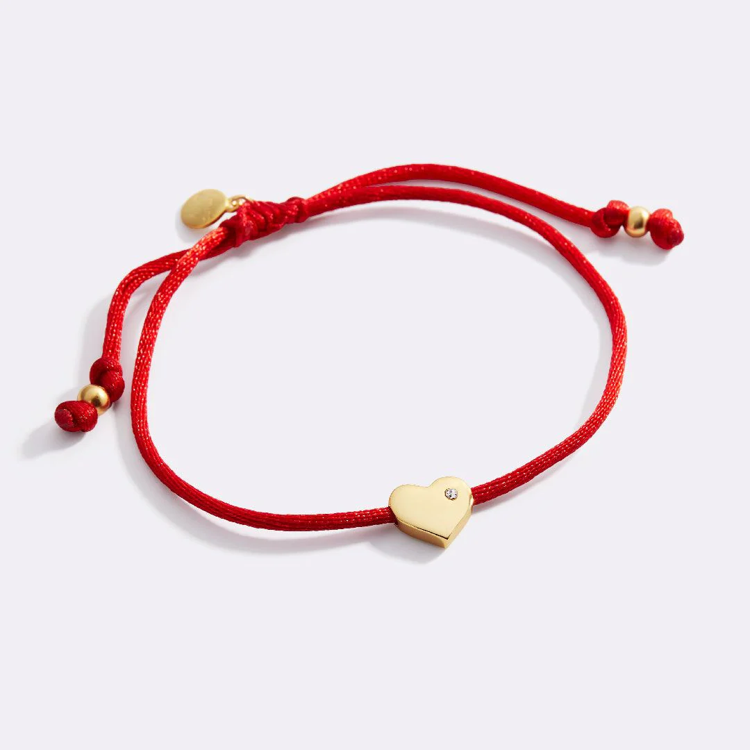 Heart String Adjustable Bracelet