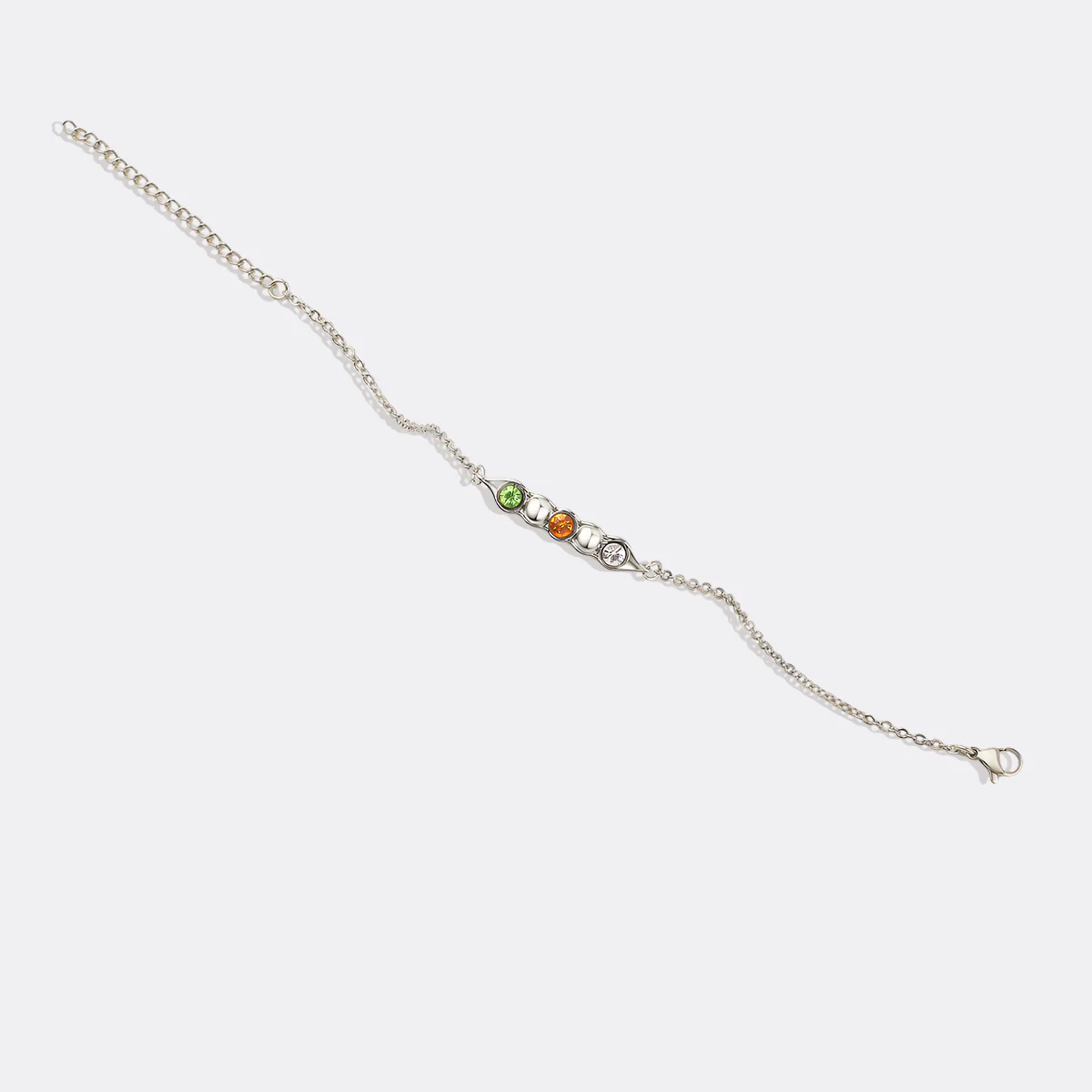 Peas in a Pod Birthstone Bracelet