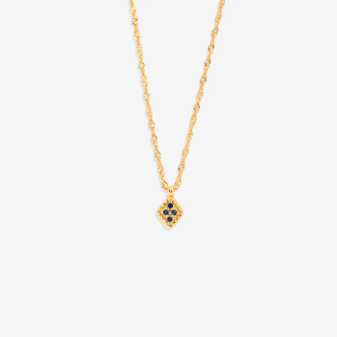 Dainty Birthstone Kite Necklace