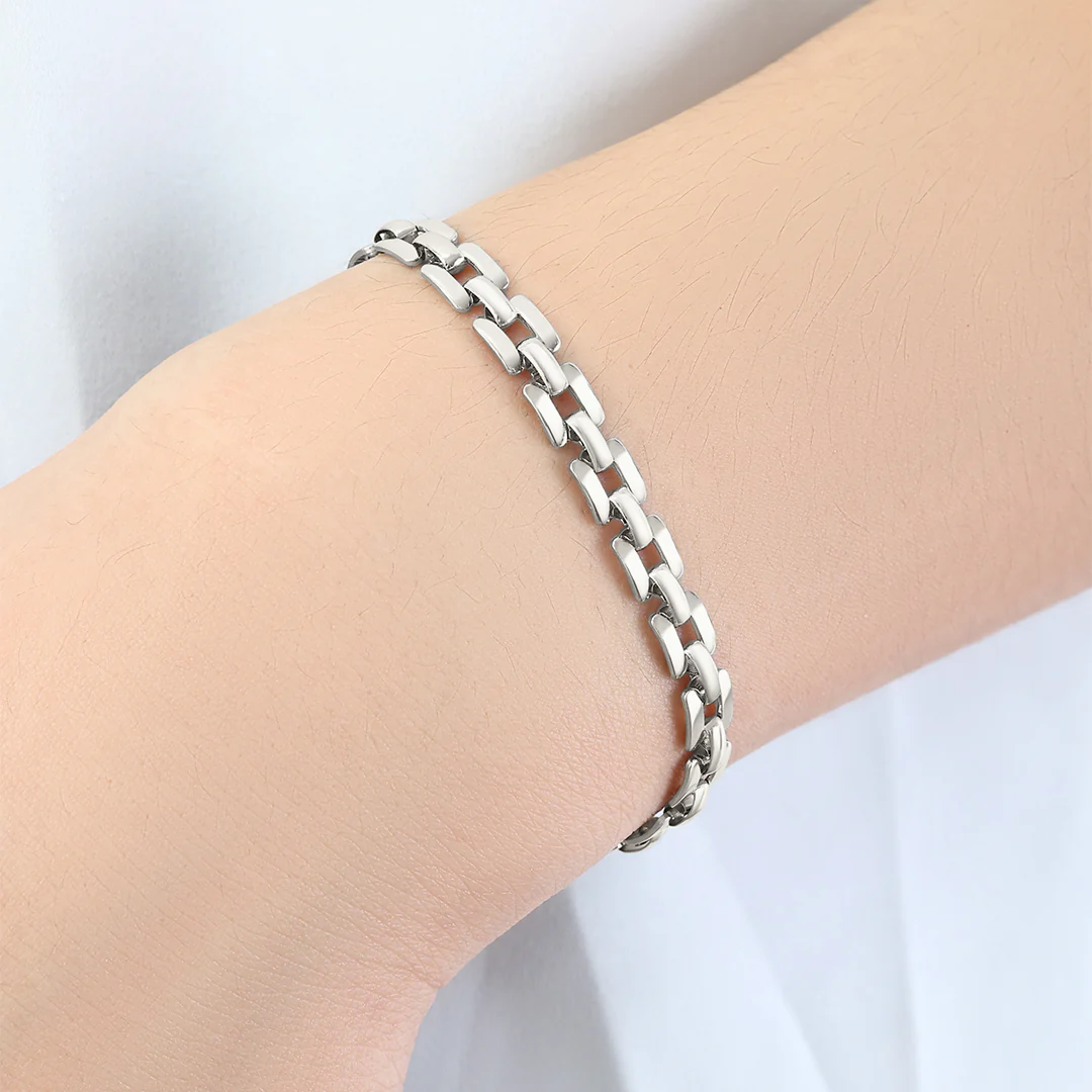 Timepiece Link Chain Bracelet